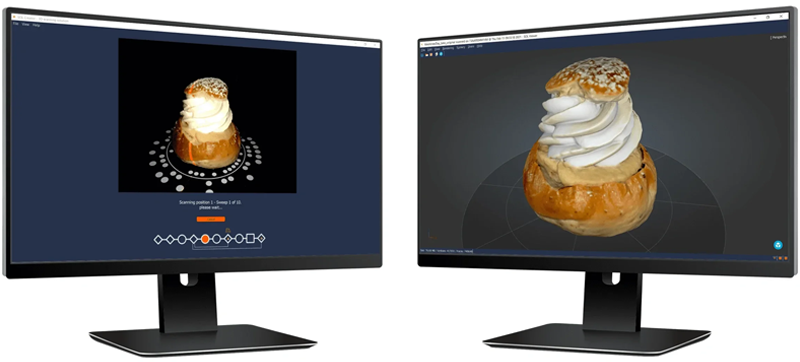 The SOL Creator (left) and SOL Viewer (right) scanning software